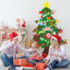 Max Fun DIY Felt Christmas Tree Set 3.2Ft with 41 Ornaments for Kids Toddlers Home Wall Hanging Felt Christmas Craft Kits Xmas Decoration Party Supplies