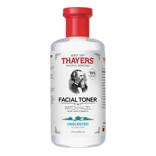 THAYERS Alcohol-Free, Hydrating Witch Hazel Facial Toner with Aloe Vera Formula, Unscented, 12 Ounce