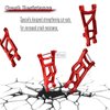 RCMYou RC Front Rear Suspension A-Arms Upgrades Part for 1/10 Rustler VXL/Stampede VXL 2WD,Alloy Arms Hop Ups w/Tie Bar,Replace 3631 3655,Red