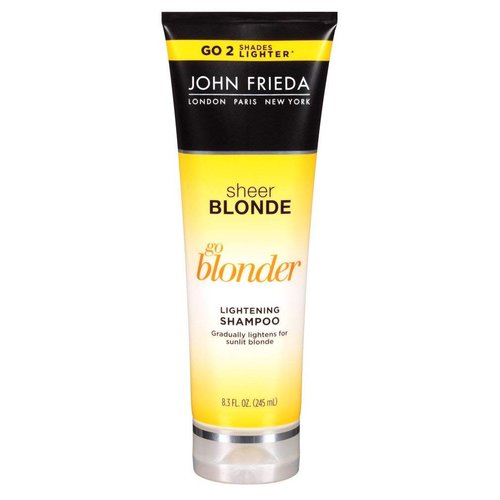 John Frieda Shampoo Sheer Blonde Go Blondr Lighten 8.3 Ounce (245ml) (3 Pack)