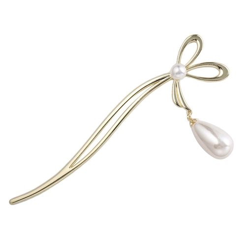 Vctitil Hair Clips Chinese Style Hair Sticks Metal Pearl Hairpin Pendant Hair Accessories Chinese Hair Chopsticks Hairpin For Women Girls