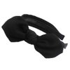 Qiabao Womens Black Bow Tie Hair Band Headbands with Teeth