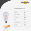 Goodlite G-83474 ST21 Clear LED Light Bulb, 7W= 80-Watt Equivalent 850 lumens Warm White 2700k E26 Base Dimmable