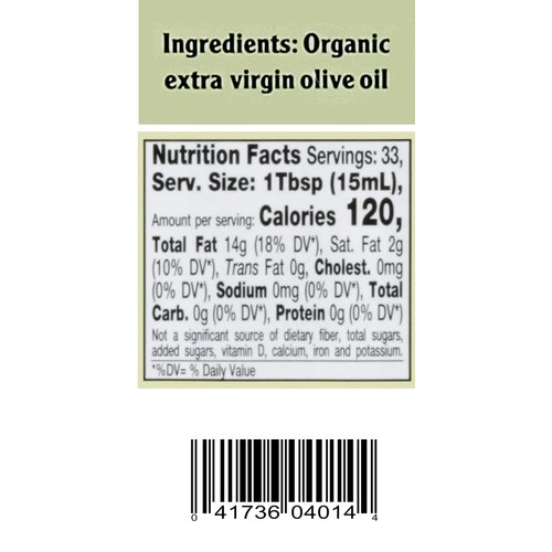 Filippo Berio Organic Extra Virgin Olive Oil, 16.9 Ounce rPET Bottle