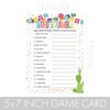 DISTINCTIVS Taco 'Bout a Baby Fiesta Baby Shower Games - What's On Your Phone and Word Scramble, 2 Game Bundle - 20 Dual Sided Cards