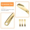 3pcs Makeup Spatula Small Alloy Face Cream Spoon Reusable Mask Scoop Beauty Tools for Facial Cosmetic, Face Mask (Golden)