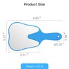 Annhua Handheld Mirror Small with Handle Blue, Hand Mirror Tooth-Shaped Kids Makeup Mirror Cute for Salon|Barber|Hairdressing - Easy to use & Lightweight
