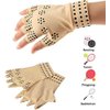 Chargen Arthritis Gloves Compression Gloves Fingerless Gloves Magnetic Anti-Arthritis Therapeutic Therapy Fingerless Gloves Relief Hand Pain Relief Heal Joints Relief ((Nude)