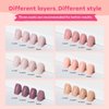 Modelones Nail Polish 6 Colors Neutral Nude Nail Polish Set Nude Pink Quick Dry Winter Mini Nail Polish Finger Nail Polish Bulk Manicure Diy Nail Art Home Salon Gift For Women Girl