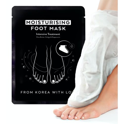 Premium Intensive Moisturizing Foot Mask for Dry Cracked Feet - Hydrating Socks for Feet - Foot Care Booties Feet Masks for Cracked Heel - Korean Foot Mask Moisturizing Socks - 1 Pack