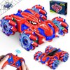 Spider Remote Control Car, USB Direct Charging RC Cars with Cool Lights, 2.4Ghz Double Sided Drift RC Stunt Car, 360°Rotating 4WD Off-Road Race Car Toys for 4-6 6-12 Boy Girl Kids Gifts