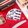 8 Sheets Patriotic Nail Wraps 4th of July Full Wrap Nail Polish Stickers American Flag Independence Day Nail Art Stickers Self Adhesive Nail Decals Strips with Nail File for Memorial Day