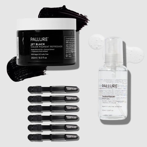 Pallure Color Pigment Refresher Mask Shine Kit, Semi Permanent Hair Color Depositing Conditioner,...