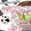 LovesTown 25PCS Cow Print Balloons, 12" Cow Balloons Latex Balloons for Children Party Cowboy Theme Birthday Party Favor