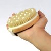 Dry Body Brush, Natural Bristle Bath Brush, ,Body Brush Lymphatic Drainage, Exfoliate, Stimulate Blood Circulation, Remove Dead Skin Toxins and Cellulite