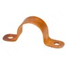 PROCURU 1-Inch Copper Pipe Strap, Two-Hole Clamp Mount (1", 10-Pack)