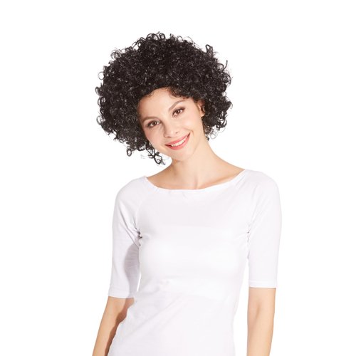 HOTER® Curly Afro Wig for Black Women Short Loose Synthetic Wigs Costume Clown Assorted Color kinky Wigs Soft Hair for Women and Children