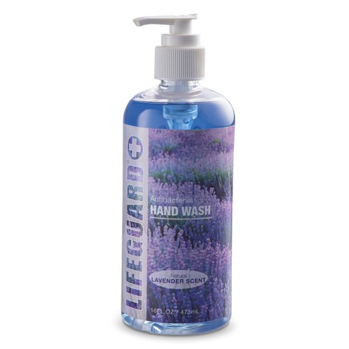 LIFEGUARD Sanitizing Hand Wash & Soap- Gentle Liquid Hand Soap In Pump Dispenser- Moisturizing Foaming Bathroom Hand Cleaning Soap- Powerful Soap For Hands Effective Against Dirt - 16oz, Lavender