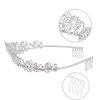 2 Pack Princess Peach Tiana Crown, Fairy Godmother Rapunzel Costume Tiara - Vofler Silver Coronas para 15 Años Headband for Princess Bride Diaries Party Quinceanera Prom Wedding Birthday Girls Women