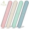 4 Pack Travel Toothbrush Case, NEXCURIO Portable Breathable Toothbrush Holder for Travel/Camping/School/Home