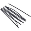 esowemsn 15PCS Plastic Adhesive Hairband Teeth Anti-slip Headband Teeth Strips Black Flexible Headband Teeth Grip DIY Hair Tool Accessories