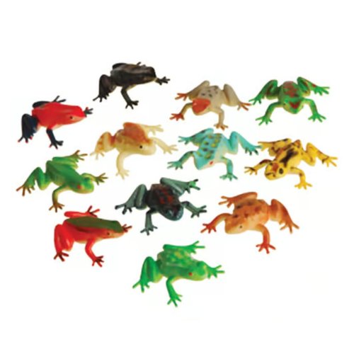 Nikki's Knick Knacks Plastic Toy Frog and Turtle Figures - Party Favor Stocking Stuffer Teacher Rewards Prize Box Goodie Bag -Science Educational Learning Toys