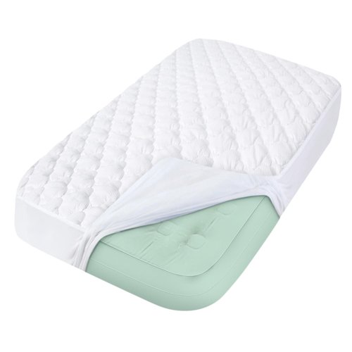 Toddler Travel Kids Air Mattress Pad Sheet Protector Waterproof, Compatible with hiccapop Inflatable Toddler Travel Bed or EnerPlex Kids Inflatable Travel Bed