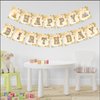 Winnie Happy Birthday Banner Party Supplies for The Pooh Birthday Decorations Classic Winnie Baby Shower Decorations Kids Birthday Banner