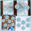 Epakh 24 Sets Snowflakes Craft Kit Snow Tissue Paper Sign Craft Winter Christmas Craft Make Your Own Xmas Tree Hanging Ornament for Holiday DIY Party Home Activities