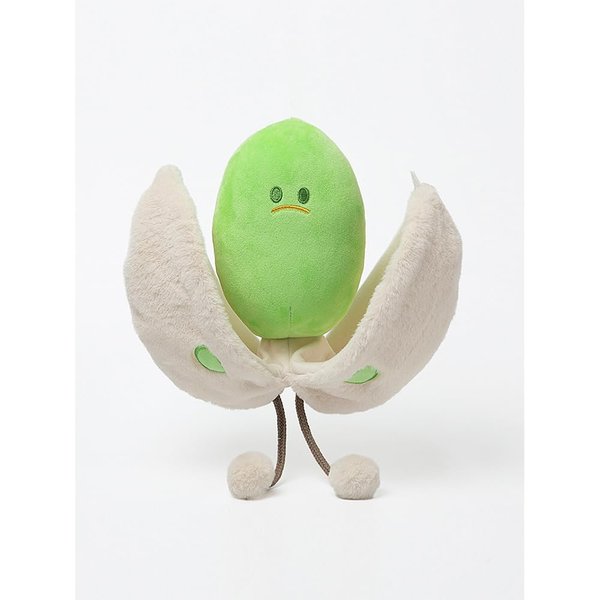 Creative hand 3D Pistachio Plush Pillow, Quirky Doll ModelingCute Cushion, Funny Food Plushie, Home Decorations（Crying face）