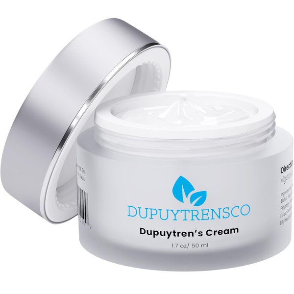 Dupuytrensco Cream - Fight Dupuytrens Contracture Naturally (Also Effective for Trigger Finger) with Powerful Combination of Arnica Montana, Tamanu & Sunflower Oil, Aloe & Vitamin E 1.7 Oz