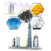 KLMEi World Famous Landmarks Architecture Skylines Series Dubai Skyline Micro Building Blocks Set for Adult and Children Age of 14+ Assembly Construction 3D Toy Present Kit 2545 pcs