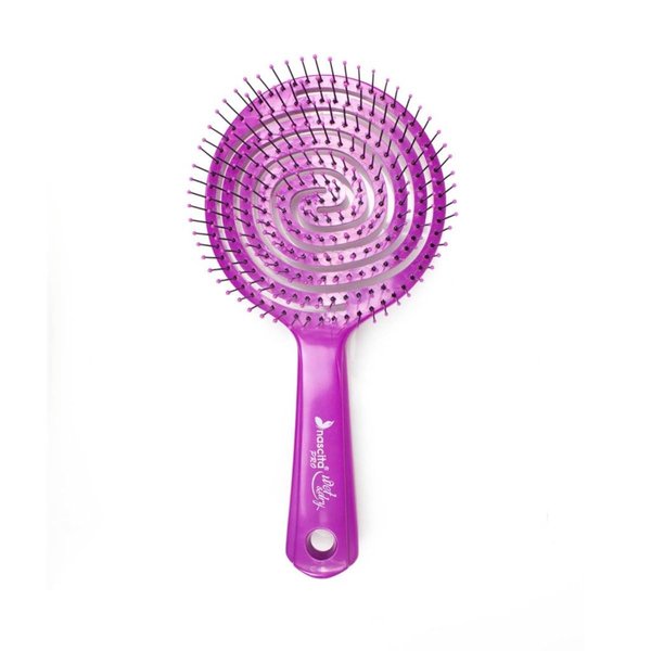 Nascita Professional Three Dimensional Oval Hair Brush (Ø 3,93 inch, Purple)