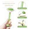AECW Natural Jade Roller for Face Eyes Tool Jade Facial Roller Noiseless Facial Massage Roller