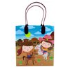 TINYMILLS Western Cowboy Cowgirl Themed Party Favor Bags Treat Bags, 12 Pack