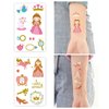 HAIIDODK Temporary Tattoos - 12 Sheets Princess Series Temporary Tattoos for Kids, Perfect for Birthday Party Decorations (Style B)