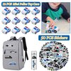 Police Party Favors Kit, Police Party Decorations, 72Pcs Temporary Tattoos, 12Pcs Police Officer Slap Bracelets, 50PCS Police Stickers,12Pcs Mini Police Toy Cars, 12Pcs button badge, 12Pcs Gift Bags