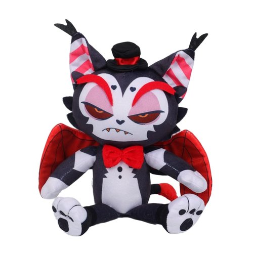 Hazbin Hotel Plush, 11.8 Inch Husk Plushies Toys, Soft Stuffed Hazbin Hotel Character Figure Doll for Fans, Stuffed Cartoon Figure Doll for Adult Kids Boys Girls