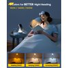 Glocusent Willow Book Light for Reading in Bed, 10LED Bright Reading Light, 3 Colors & 3 Brightness, Rechargeable Book Light Lasts for 80hr, Lightweight Clip on Book Light, Perfect for Book Lovers