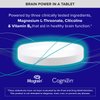 Qunol Brain Health Memory Plus with B6, Magnesium L-Threonate & Citicoline, Clinically Tested Ingredients to Improve Memory, Focus, Attention and Productivity, 60 Count (Pack of 1)