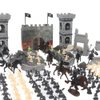 NSVJVY 254pcs/set Medieval Castle Knights Action Figure Toy Army Playset with Toy Soldier, Cavalry and Arrow Tower, Great for Girls and Boys(Size:254PCS)