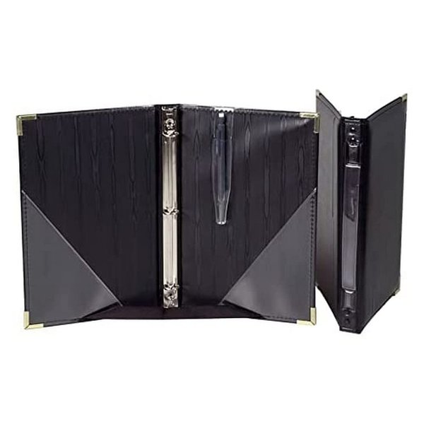 Marlo Plastics Premium Choral Folder 7-3/4 x 11 Octavo Size with 3-Ring Binder - Black