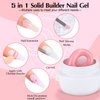 AIMEILI 2pcs Solid Nail Gel Glue for Soft Gel Nail Tips Acrylic Nail Tips Hema Free Solid Builder Nail Gel for Nail Strengthen Nail Art