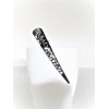 Generic 3 inch black filigree flower smaller alligator hair claw clip clamp