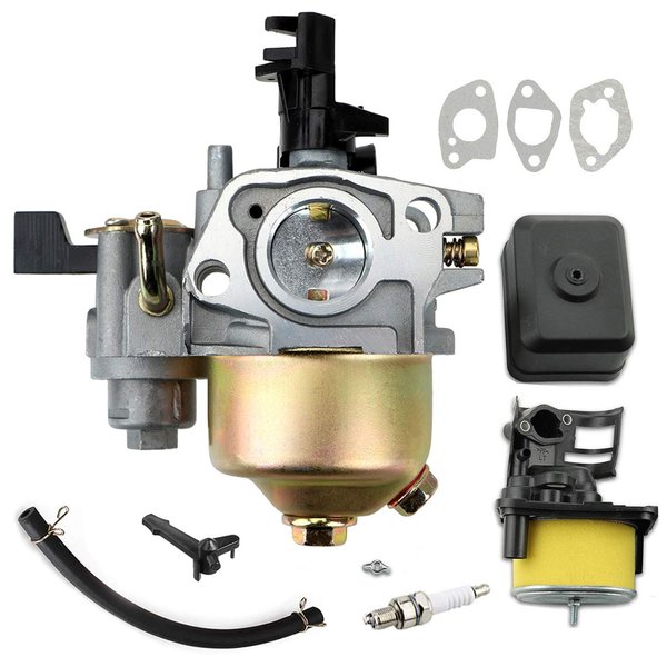 Gx160 Carburetor for Honda GX120 GX160 GX200 5.5HP 6.5 HP Small Engine carb Replaces# 16100-ZH8-W61，include Air Filter Housing with air Filter Assembly - By LEIMO