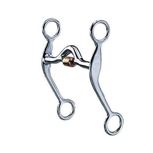 Western SS Med Port Roller Curb Bit