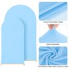 Fuloon Wedding Arch Cover 6.6FT, 5FT, Elastic Party Arch Cover Round Top Backdrop Stand Covers for Wedding Birthday Party Baby Shower Banquet Decoration Blue
