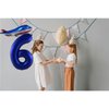 Navy Blue Balloon Airplane Birthday Party Decorations,40 Inch Numbers 6th Birthday,Baby Shower Wedding Anniversar Celebration Decoration Balloons,Decor Theme Party Supplies (Navy Blue Number 6)