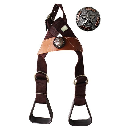CHALLENGER Horse Saddle Western Kids Child Youth Pony Buddy Stirrups w/Concho 5138CO548