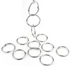 Neworkg 30 Pcs Book Rings, Loose Leaf Rings(1.5 inch), Nickel Plated Steel Binder Rings with a Metal Hole Puncher